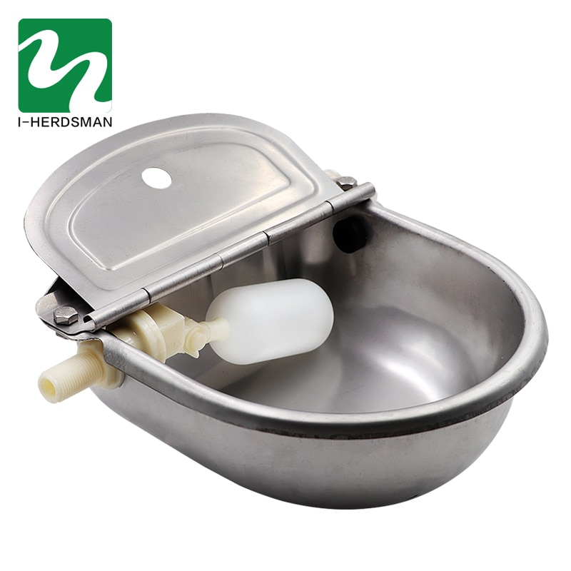Automatic Cow Horse Sheep Dog Float Drinking Bowl Stainless Steel Water Outlet Waterer Drinking Bowl with cleaning hole