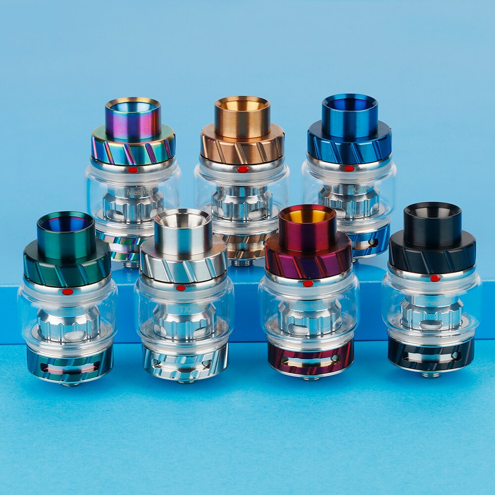 Original Freemax Fireluke 2 Subohm Tank 2ml/5ml Capacity with TX1 & TX2 mesh coil slide-to-open top fill vs Dead RDA