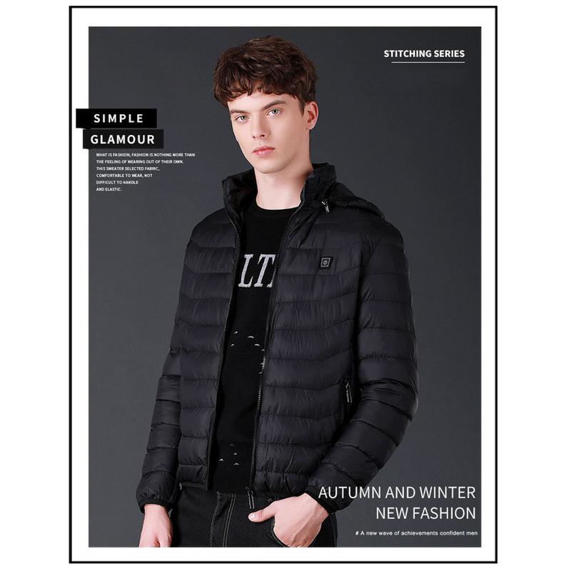 Upgrade Pure Elektrische Verwarmde Vest Lichtgewicht Module Intelligente Oplaadbare Verwarming Warm Vest Drie Temperatuurregeling