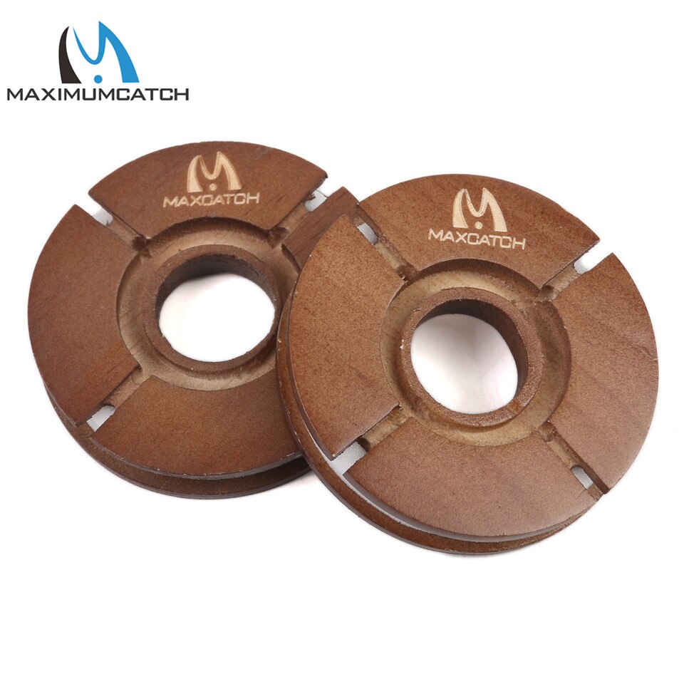 Maximumcatch 2pcs Tenkara Line Keeper Hook Keeper Natural Wood Tenkara Fishing Line Holder Fly Fishing Accessory