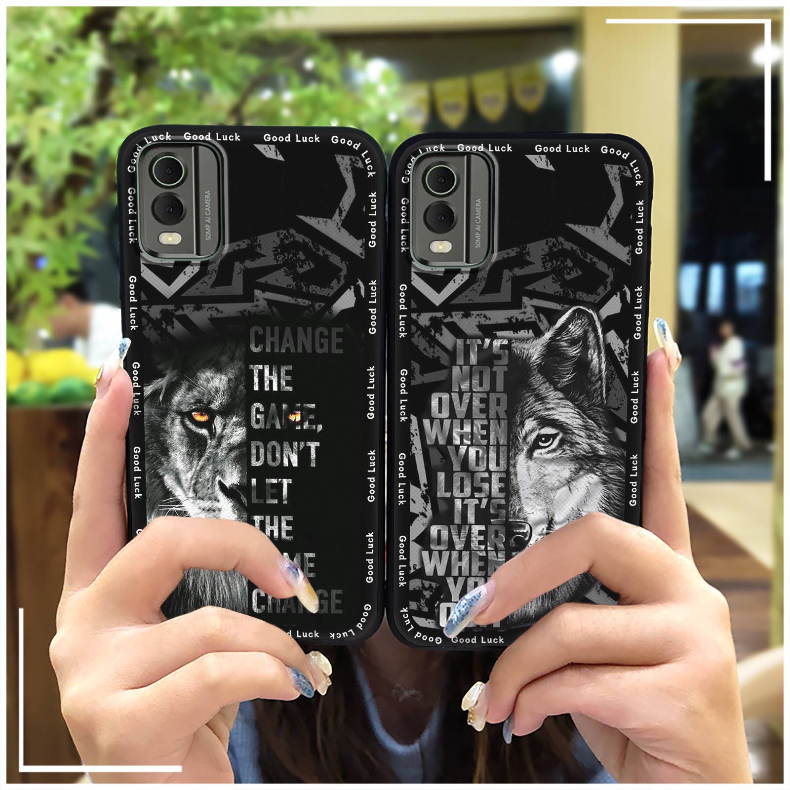 Phone Protector Cover Phone Case For Nokia C32 Graffiti Cute Soft case Dirt-resistant Waterproof Durable