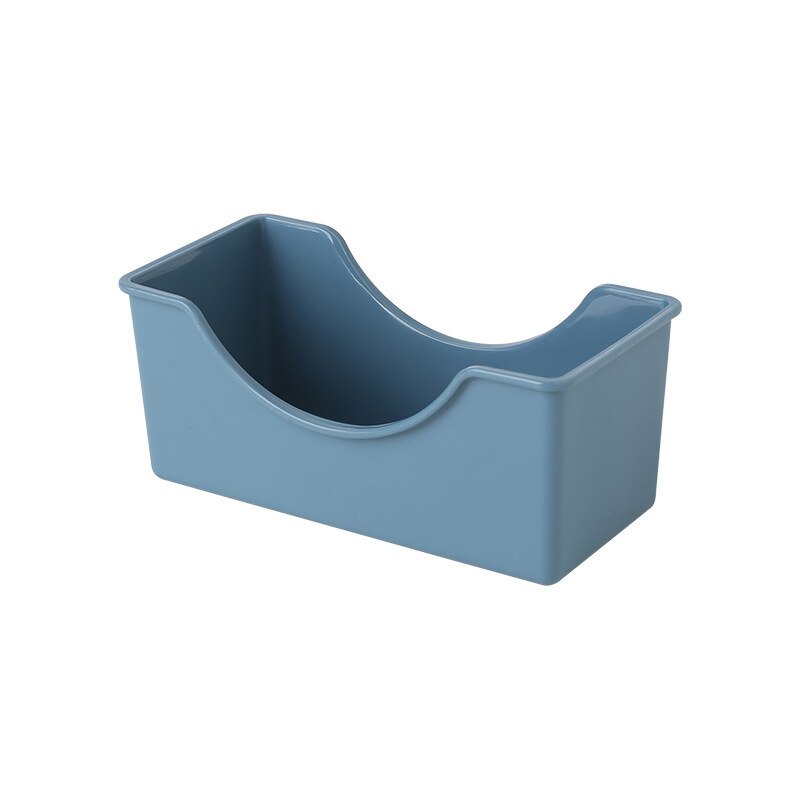 Plaat Plastic Eettafel Spit Bot Schotel Slakken Lade Snacks Gedroogd Fruit Snack Tray Desktop Vuilnis Fruit Lade platen: Blue-Holder