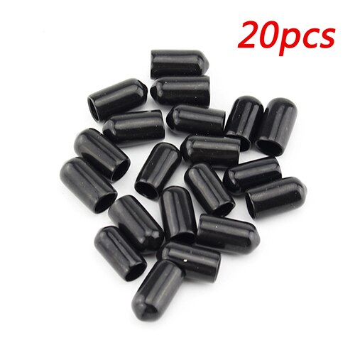 Durable Soft Rubber Protective Cover Dust-Proof Cap for High Pressure Quick Couplers Fittings Male Plug Sockets Black 20pcs/pack: Default Title