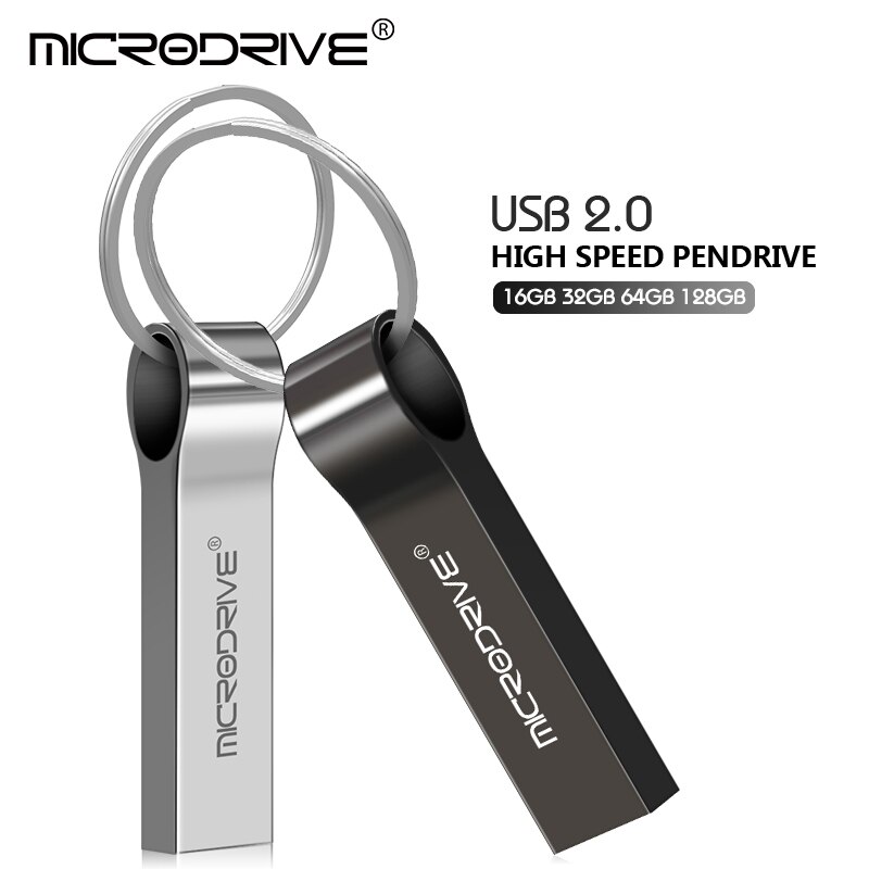 usb flash drive 64gb 128GB metall USB 2,0 silber-stick 8GB 16GB 32GB u disk pen drive 128gb-stick schlüssel