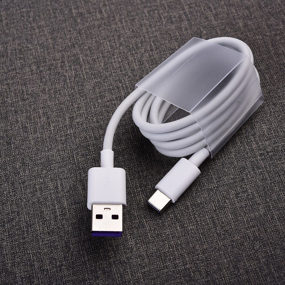 Originele huawei 5v/4.5a supercharger adapter 5a type c usb kabel voor  p9 p10 plus  p20 p30 p40 pro mate 9 10 20 30 pro honor 10: 5a kabels