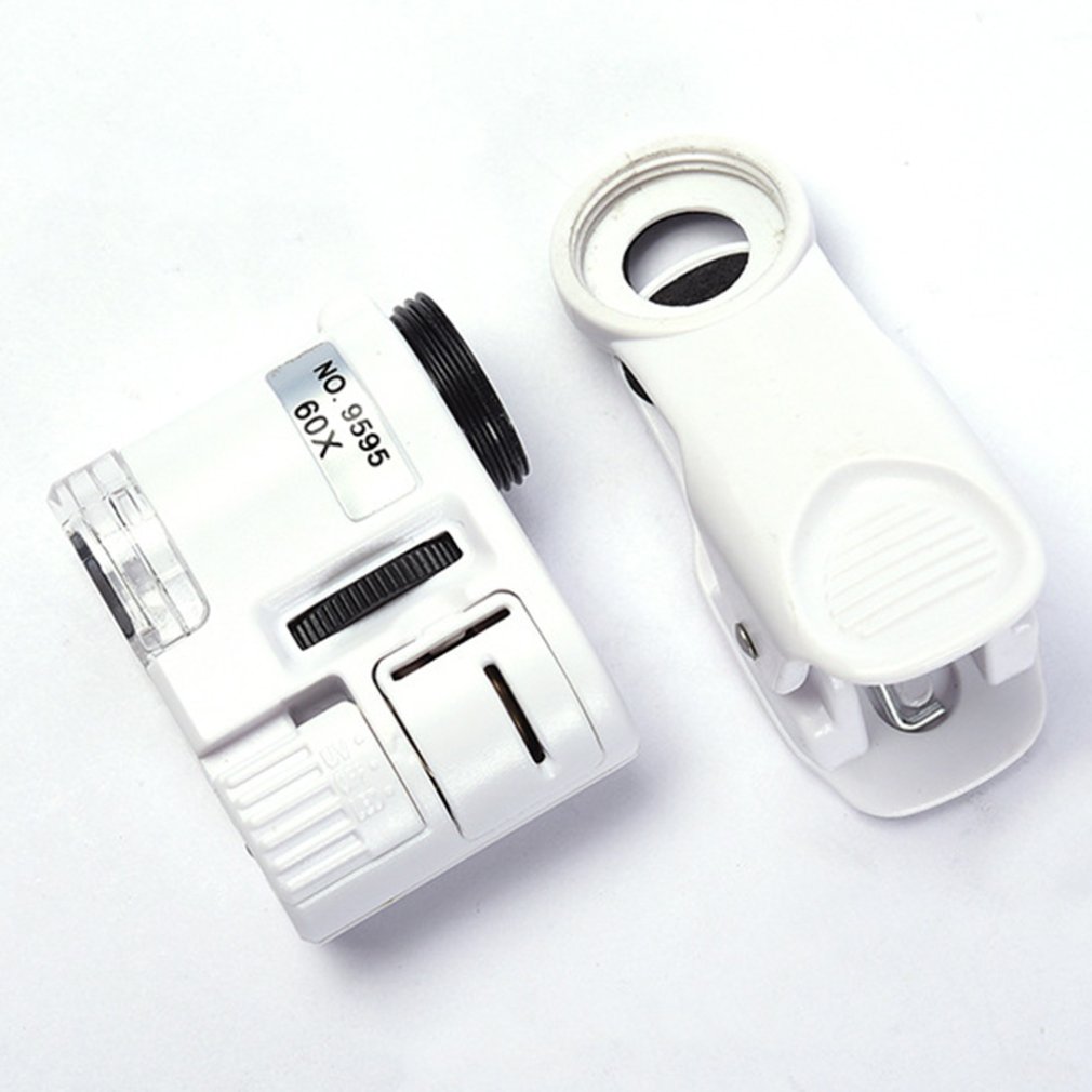 Mobile Phone 60X Macro Lens HD Phone Microscope With Universal Clip External Zoom Lenses For iPhone Samsung And Smartphone