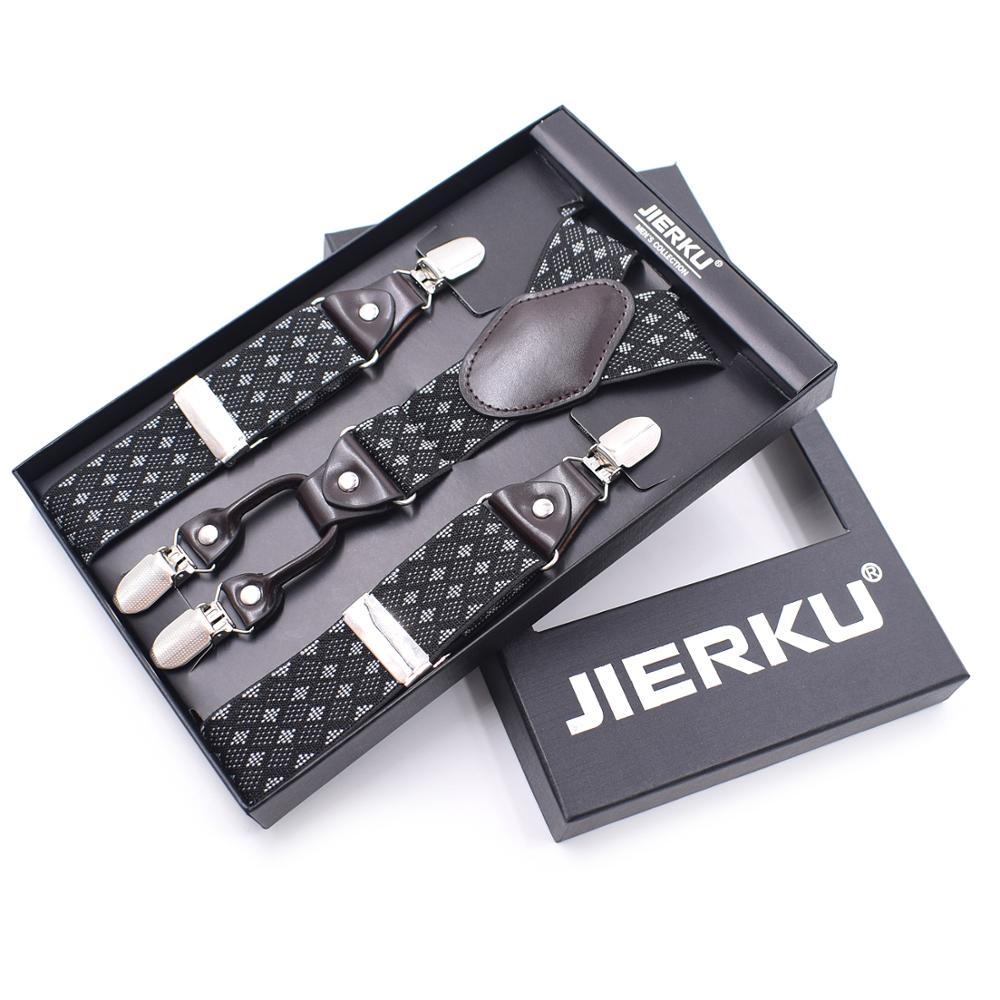 Windj heren bretels effen kleur 4 clip-on bretels elastisch 3.5cm: F16