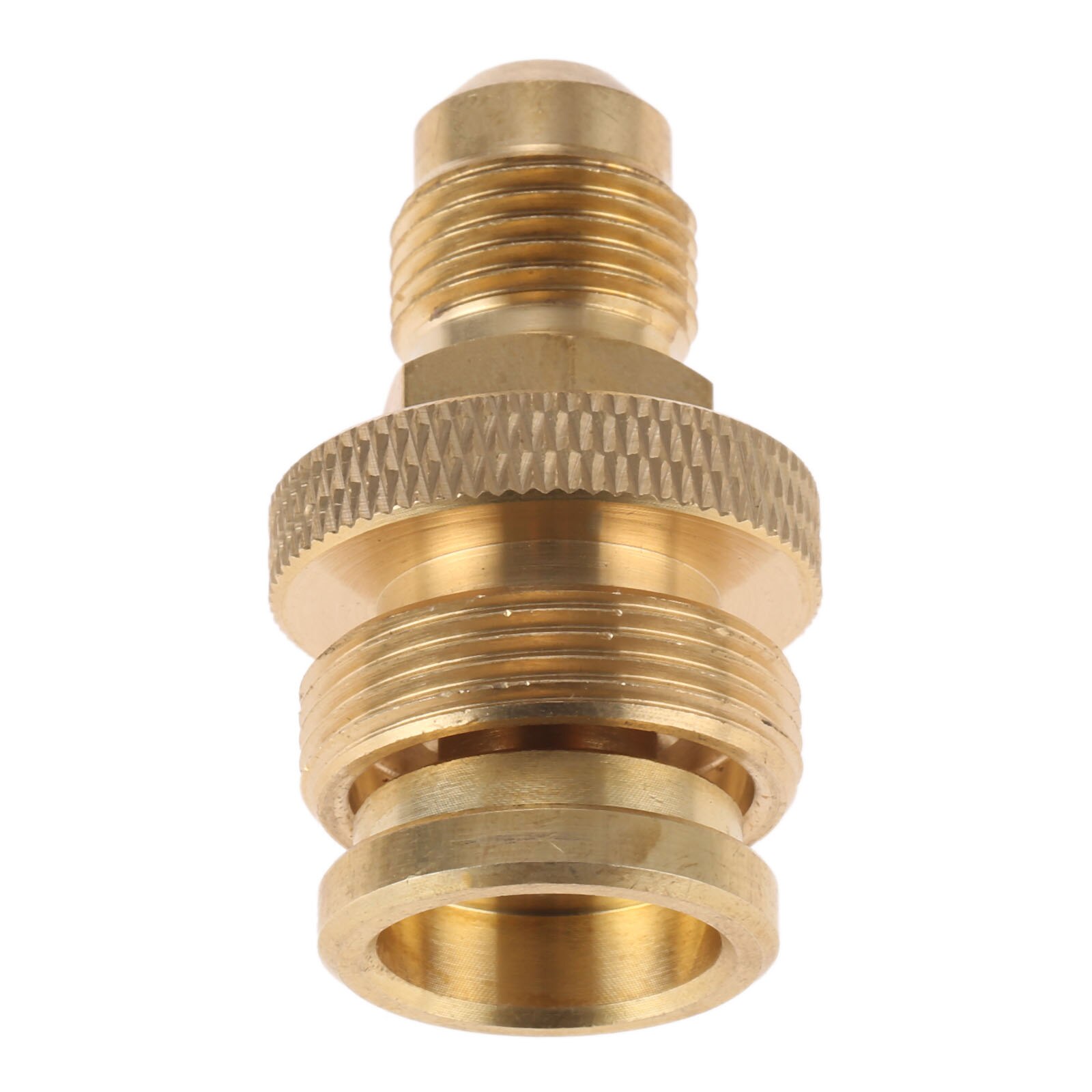 Brass Camping Grill Stove Parts 1lb Propane Tank Cansiter Regulator Adapter Connection Convert to 3/8" Male Flare Adapter