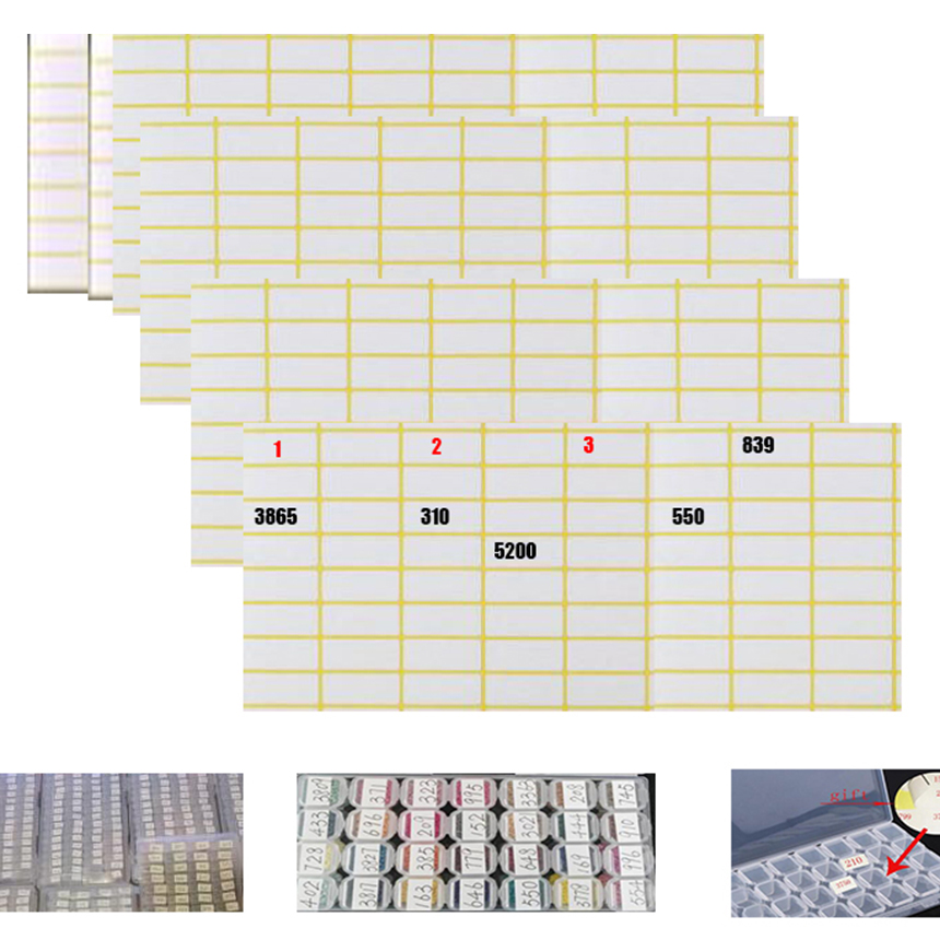 500 Pcs/Volume Stickers Classificatie Opslag Onderscheiden Label Stickers Diamant Schilderij Accessoire Borduurwerk Gereedschappen