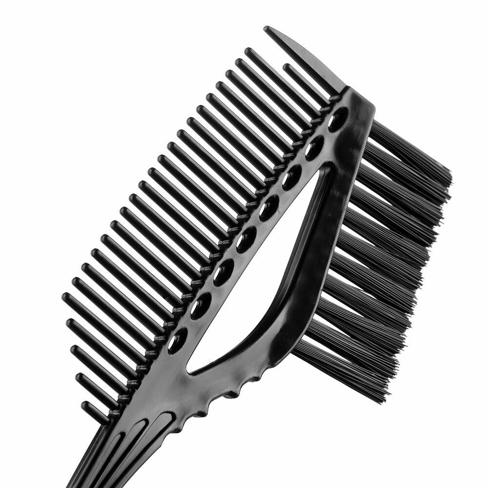 Pincel tinte cabello de doble cara de plástico para salón de mezcla de coloración, herramienta de peluquería, 1 unidad