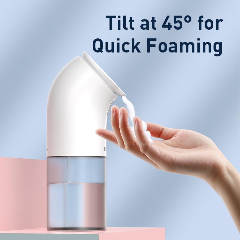 Baseus Intelligent Automatic Liquid Soap Dispenser Induction Foaming Hand Washing Device for Kitchen Bathroom (Without Liquid)