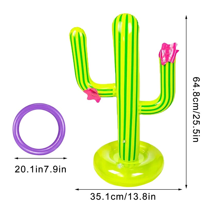 Zomer Spelen Zwembad Pvc Opblaasbare Cactus Zwembad Gooien Game Set Drijvende Zwembad Speelgoed Strand Feestartikelen Reizen