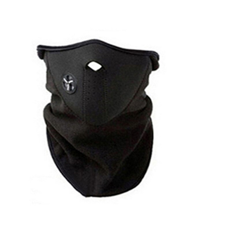 Coprispalle per motociclismo Snowboard sci bici ciclismo coprispalle per scaldacollo: nero