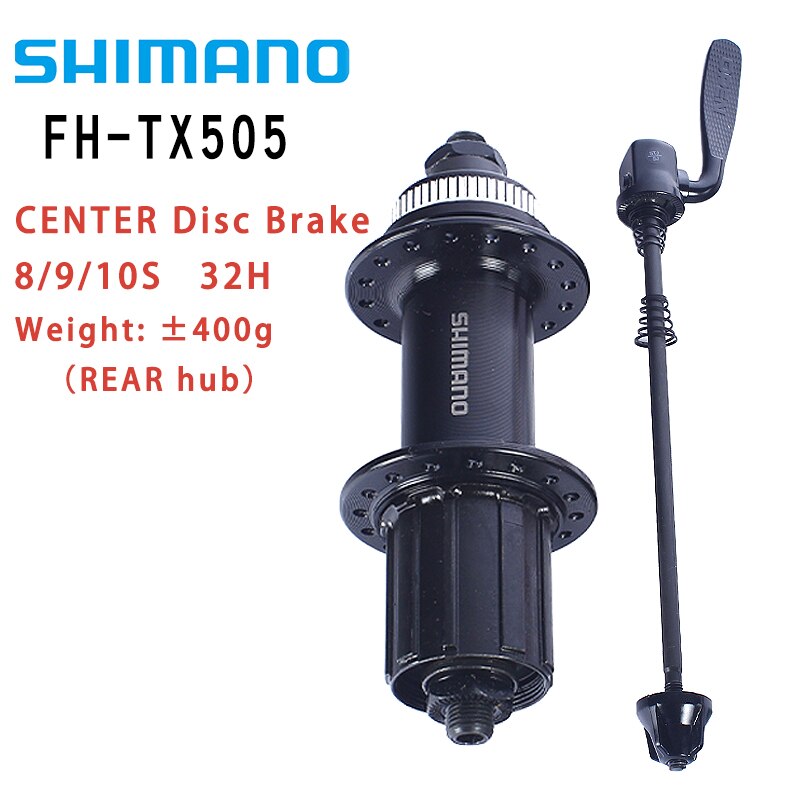 Piezas originales para bicicleta de montaña, tambor de flores TX505, freno de disco central, liberación rápida 32h, buje de rueda trasera de 8/9/10 velocidades: TX505 rear 10S 32H