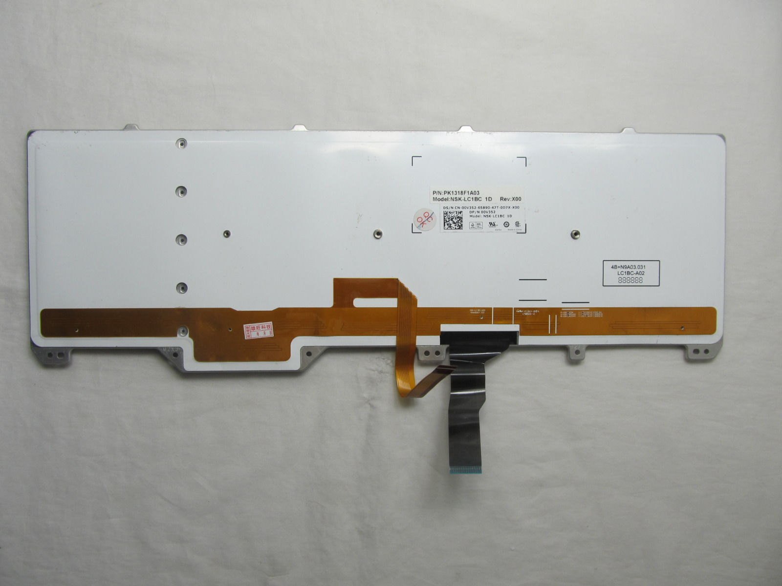 Teclado retroiluminado genuino de EE. UU. Para Dell Alienware 17 R2 Alienware 17 R3