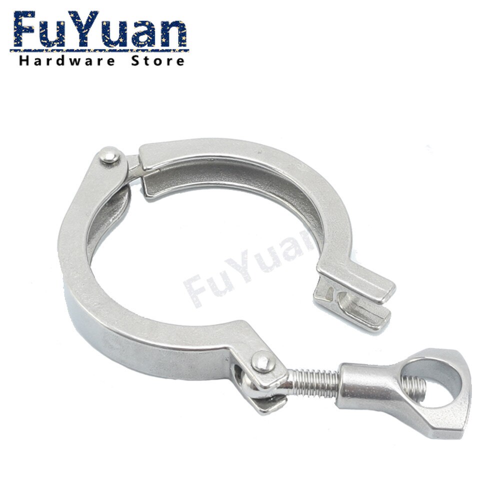 1pcs 304 stainless steel precision casting quick-release clamp sanitary grade chuck end buckle quick-install joint pipe clamp