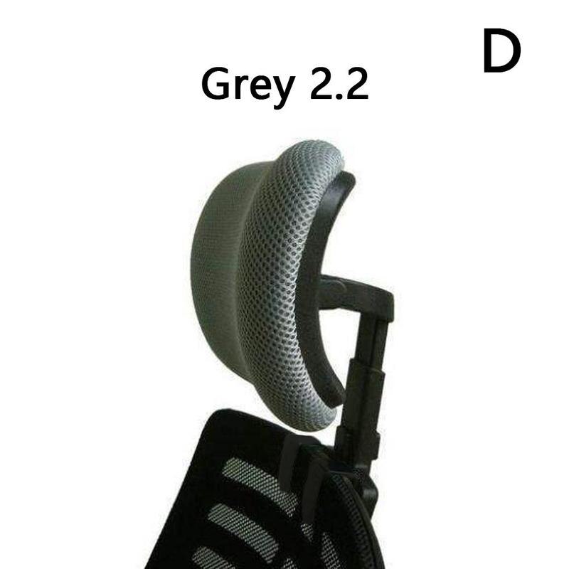 Poggiatesta regolabile per sedia da ufficio girevole sollevamento sedia per computer protezione del collo cuscino poggiatesta per sedia accessori da ufficio: 2.2 grigio