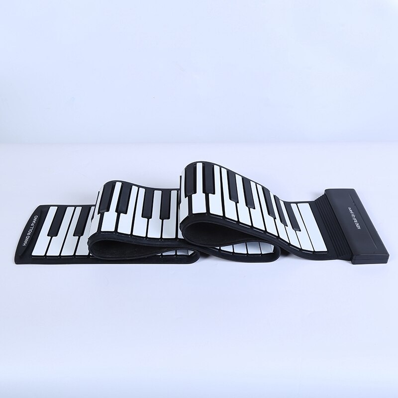 88 tasten Roll Up Piano Verbesserte Tragbare Wiederaufladbare Elektronische Hand Roll Piano Tragbare Elektronische Hand Roll Piano