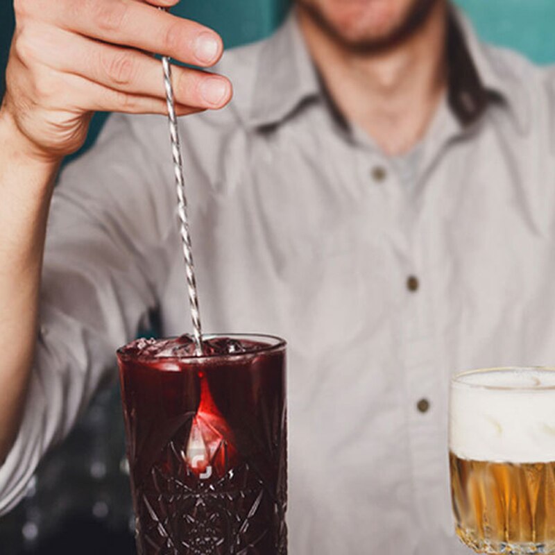 304 justerbara barskedar i rostfritt stål med långt handtag bartender cocktail omrörningsskruv barsked