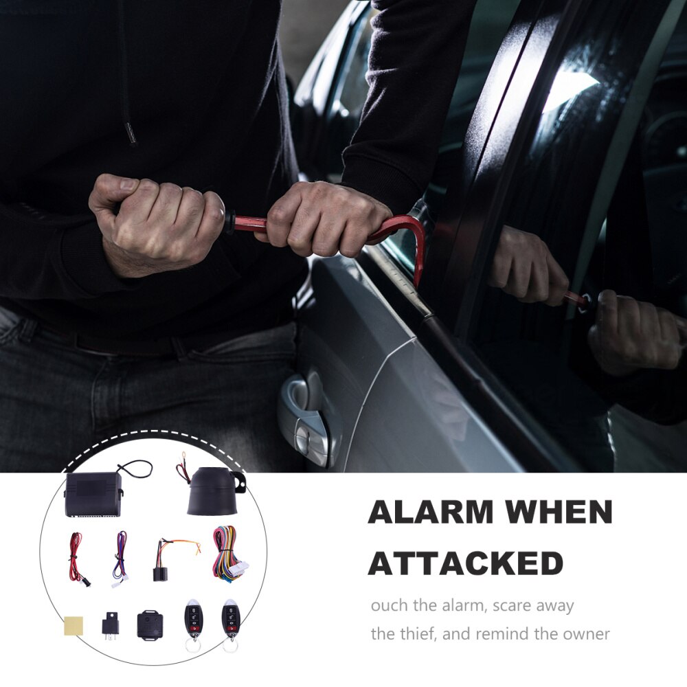 One-way Car Alarm System Set Anti Theft Remote Control Security System for Car Vehicle