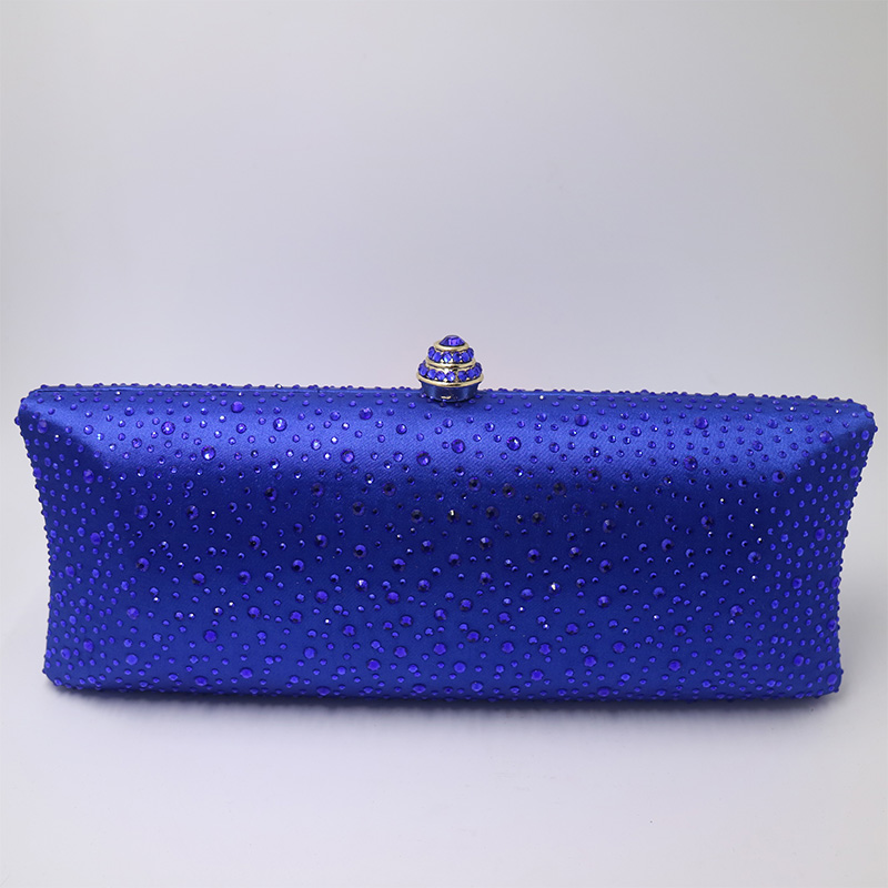 Royal Nightingales Frauen Party Metall Kristall Kupplungen Abend Taschen Crossbody Handtasche Wristlets Harte Fall Kupplung für: Royal Blue