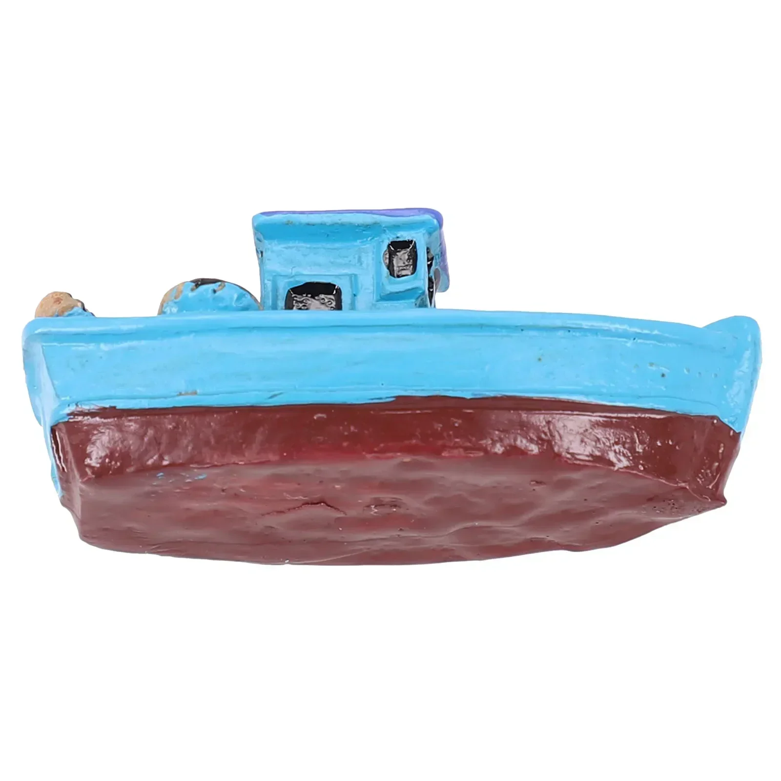 Decoración de mesa artesanal para el hogar, modelo de barco de pesca de 2x3x5cm, Mini modelo en miniatura DIY, decoraciones de escritorio