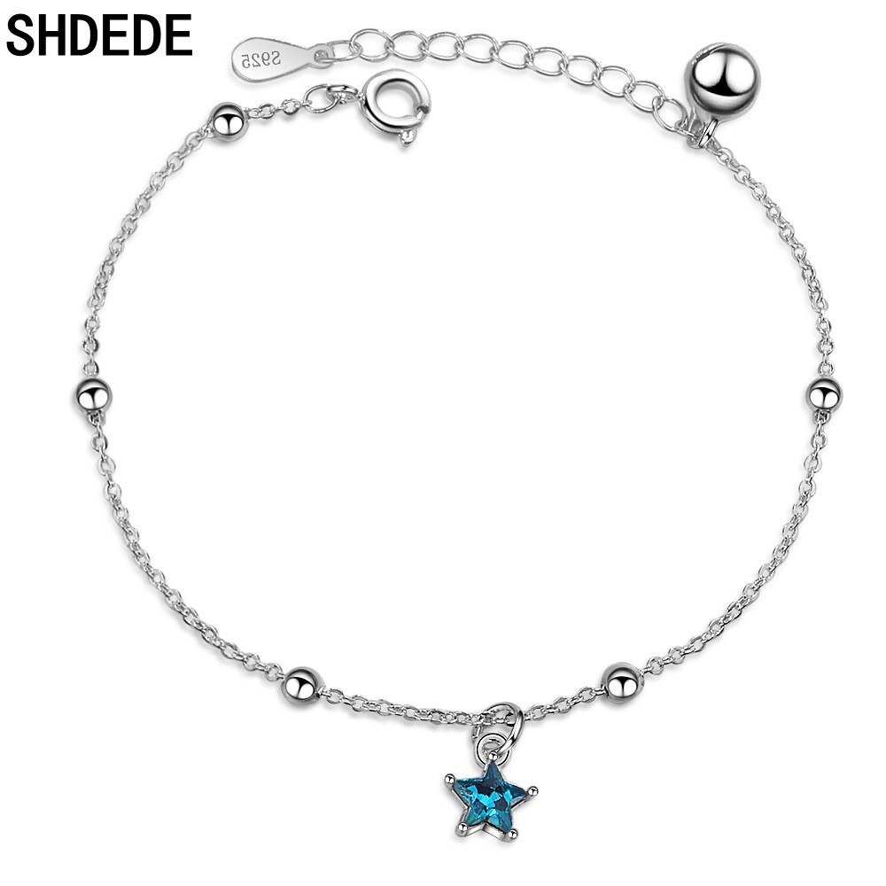 Shdede Blauwe Ster Armband Voor Vrouw Partij Sieraden Anniversary Versierd Met Kristallen Van Swarovski -X067