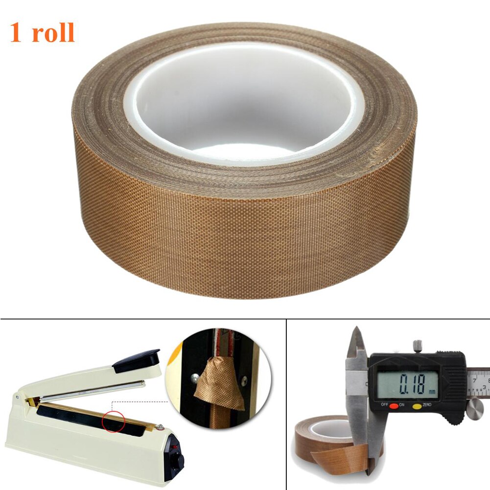 10M Thick PTFE High Temperature Heat-Resistant Adhesive Tape General Practical Insulation Safe Tape