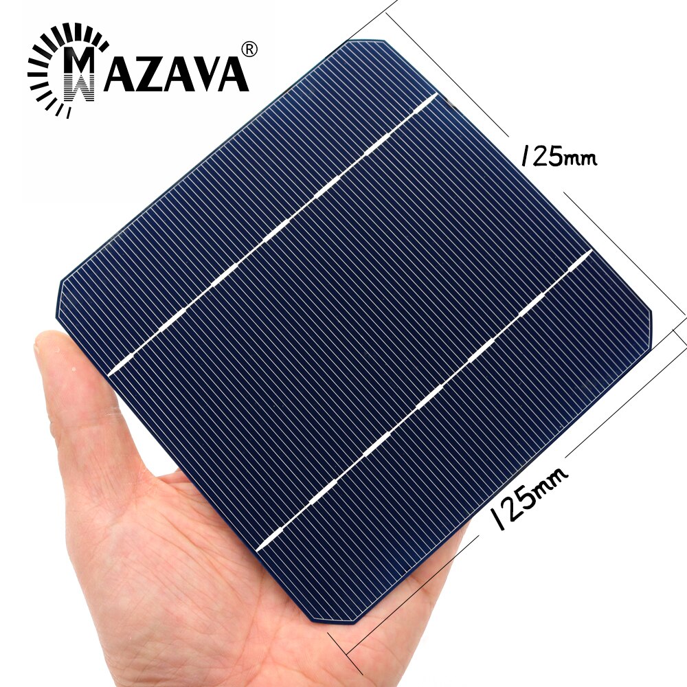 10 40 50 100 Pcs 2.8 W 125 x 125 Mono Solar Cells 5x5 Sunpower C60 Solar Pannel Grade A monocrystalline PV DIY Photovoltaic