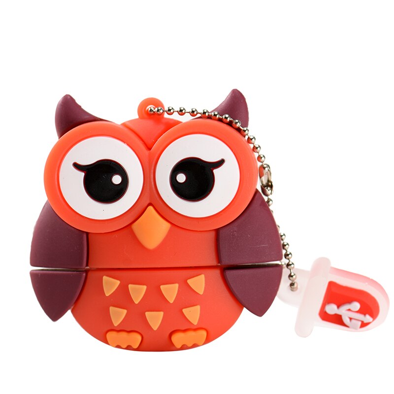 POWERONE ! Cute mini cartoon penguin owl pen drive usb flash drive pendrive 4 GB/8 GB/16 GB/32 GB usb stick: 64GB / B