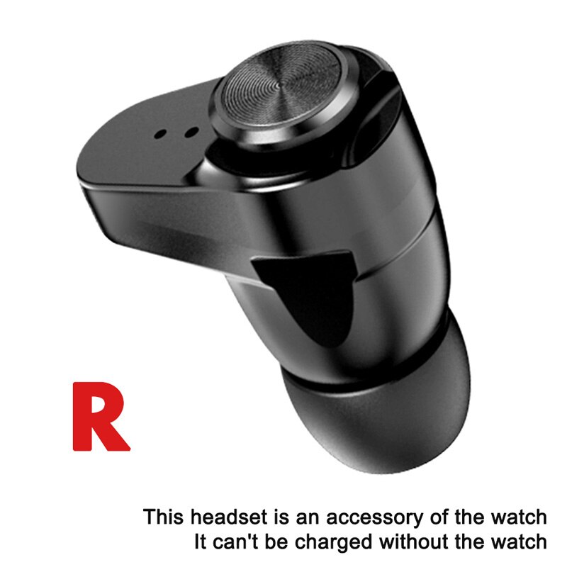 Smartch Smartwatch Men - Bluetooth Earphones, Body Temp Thermometer, Full Touchscreen, 1.3" Display: S201 Right earphone