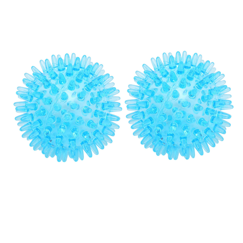 2PCS Transparent Spiky Massage Ball 7CM Acupressure Reflexology Occupational Therapy Hand Sensory Toys For Autism Stress Relief: Default Title