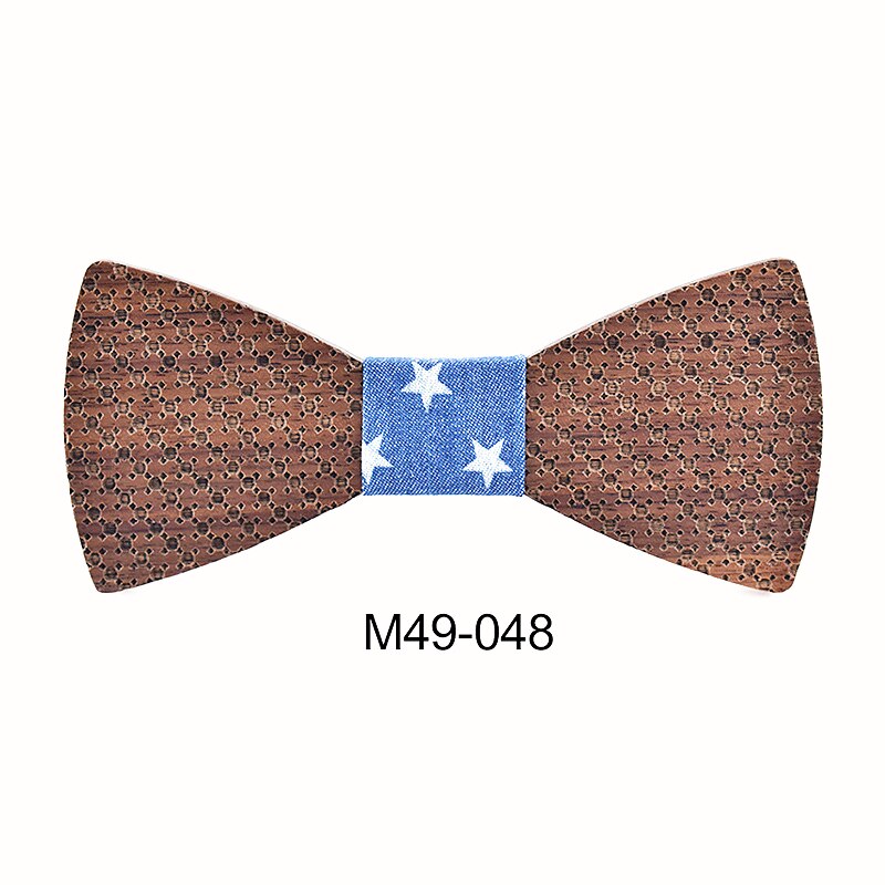 Zdjmeitrxdoow mærke til mænd polkaprikkede butterfly træsløjfe ægteskab bryllup krawatte butterfly til mænd: M49-048