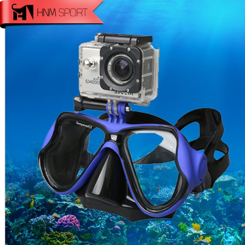 Professionele Onderwater Duikbril Scuba Snorkel Zwembril voor GoPro Xiaoyi Sport Camera Full Droge Eyewear