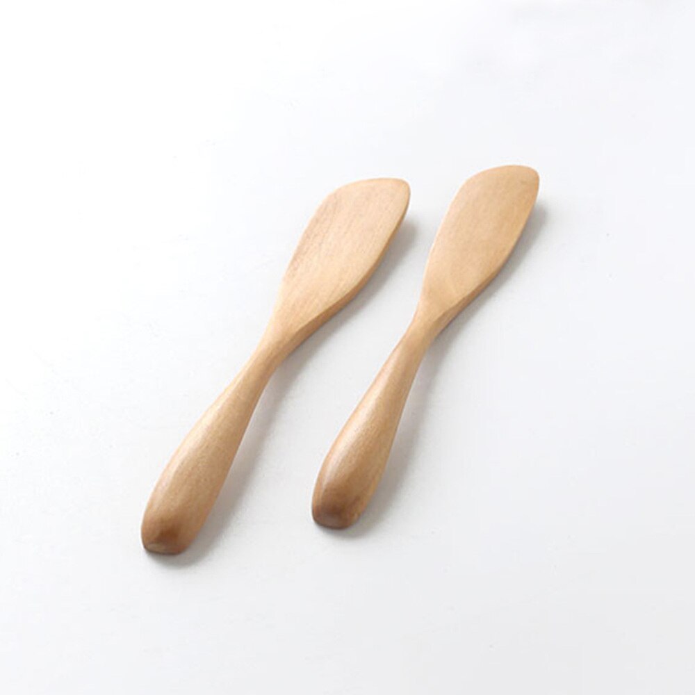 2PCS Wooden Butter Pastry Cream Cheese Jam Spreaders Cake Decorating Baking Tools