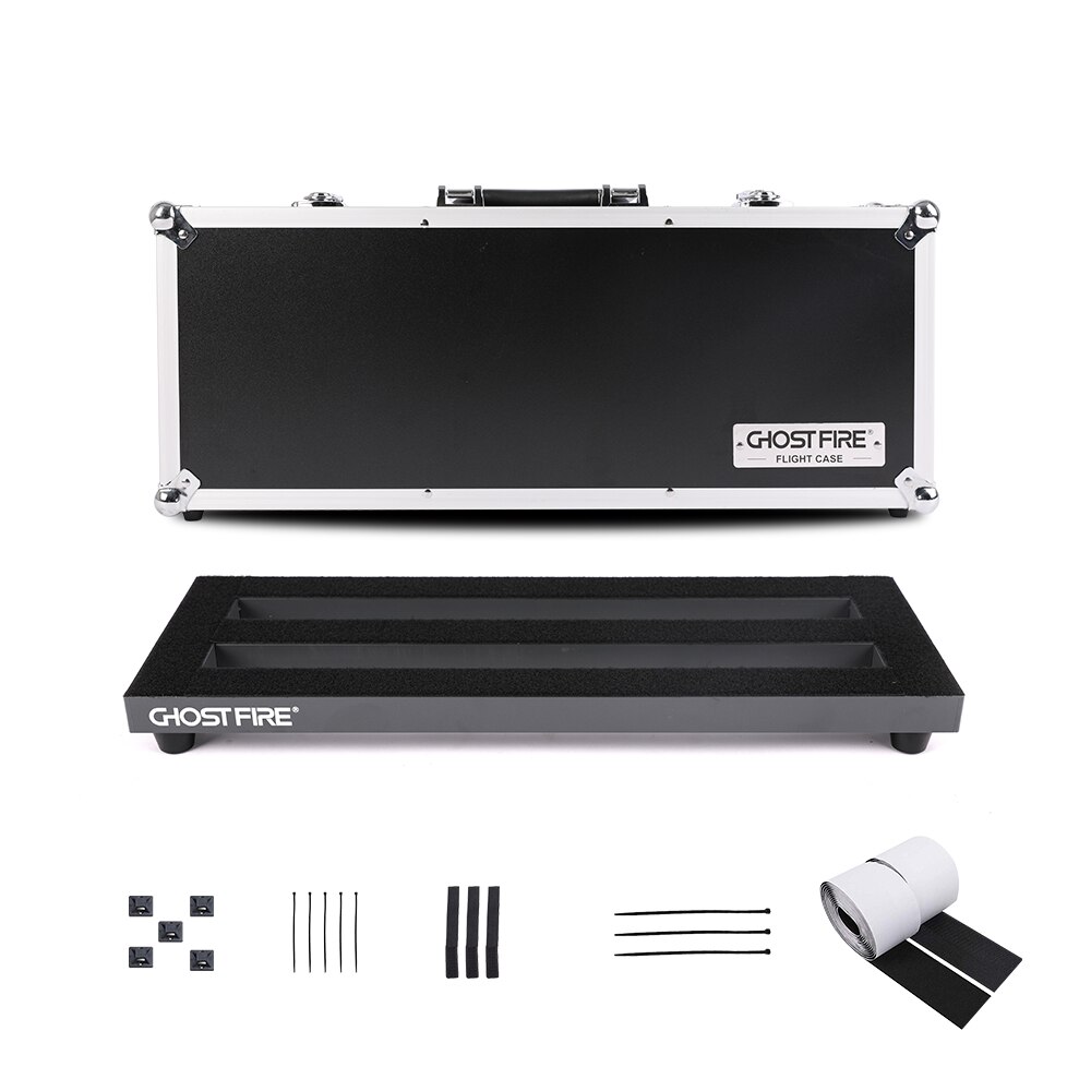 Ghost Fire Super light Aluminum Guitar Effect Pedalboard with Carry Bag or Flight Case S-Single row Pedal board