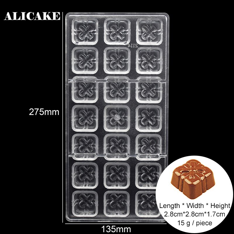 Kerst Kerstman Chocolade Vorm Bakken Gebak Gereedschap Mold Polycarbonaat Voor Baker Party Handgemaakte Dessert Bakvormen Mould: 2114