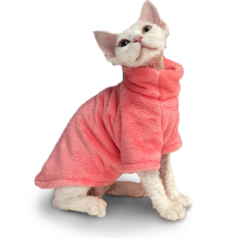 Vestiti alla moda per gatti Sphynx Maglione per gatti Abbigliamento per gattini Hound Dog Felpa con cappuccio Vestiti per Sphinx Cat Outfit Tute per animali domestici