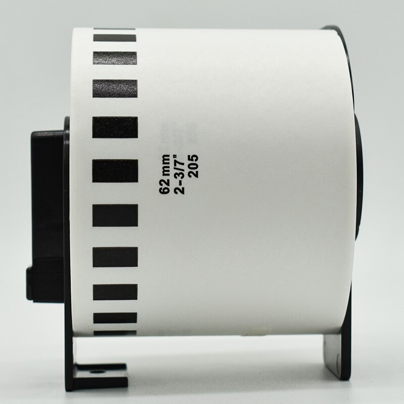 1PC Refill Rolls Thermal Paper DK-22205 Label 62mm*30.48m Continuous Compatible for Brother Label Printer White Paper DK22205