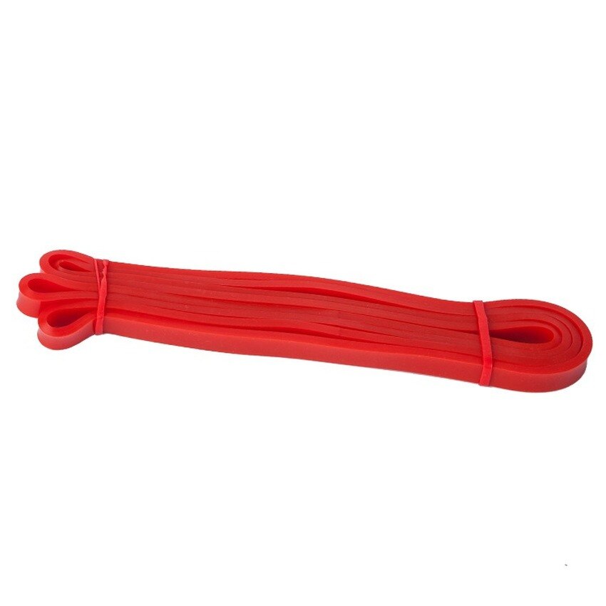Krachttraining yoga spanband sport fitnessapparatuur revalidatietraining weerstandsband platte rubberen band: Rood