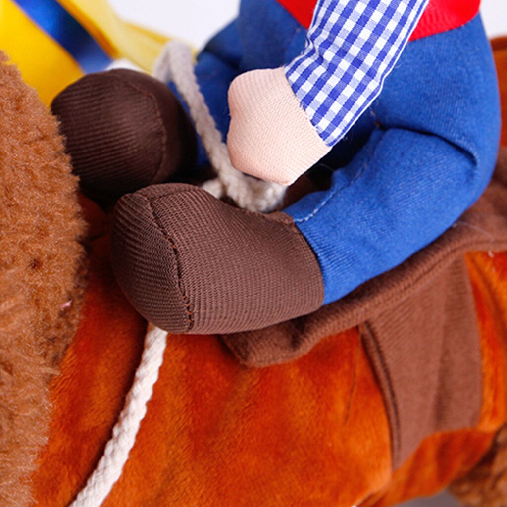 Kæledyr kat cowboy hund kostume hunde tøj ridder stil med hat fest cosplay kæledyr dekoration tøj dyr tøj для котов #py