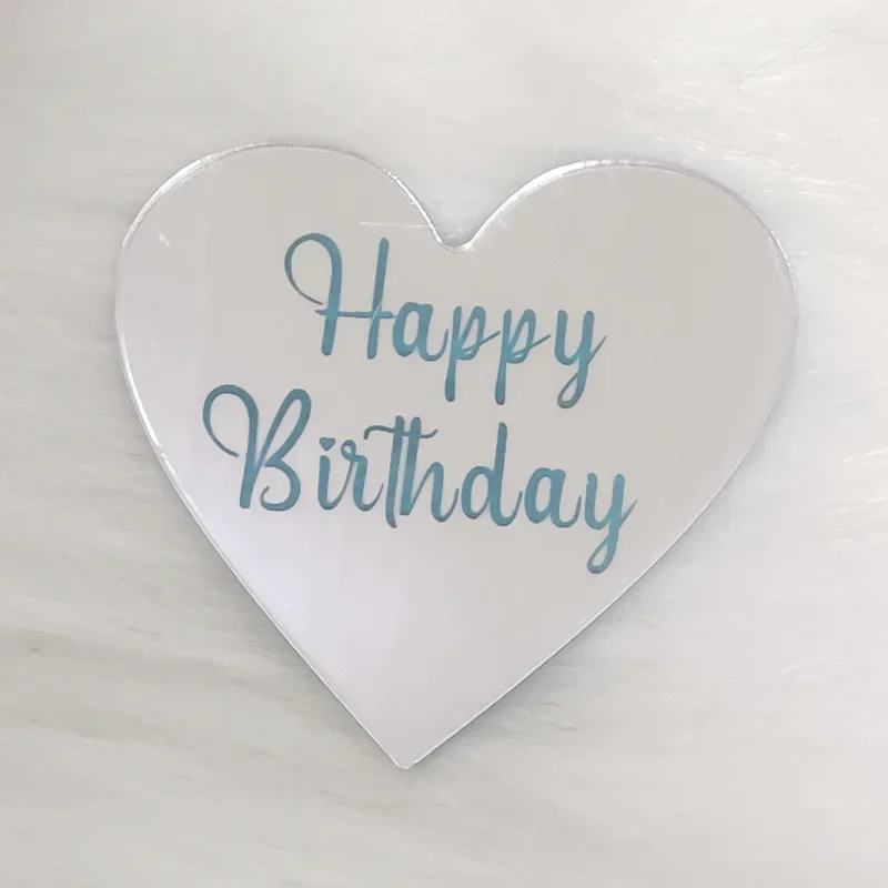 10 stk. tillykke med fødselsdagen cupcake toppers guld akryl cirkel dessert kage gør-det-selv dekorationer indsæt kort børnefødselsdagsfest dekoration: Mørk khaki