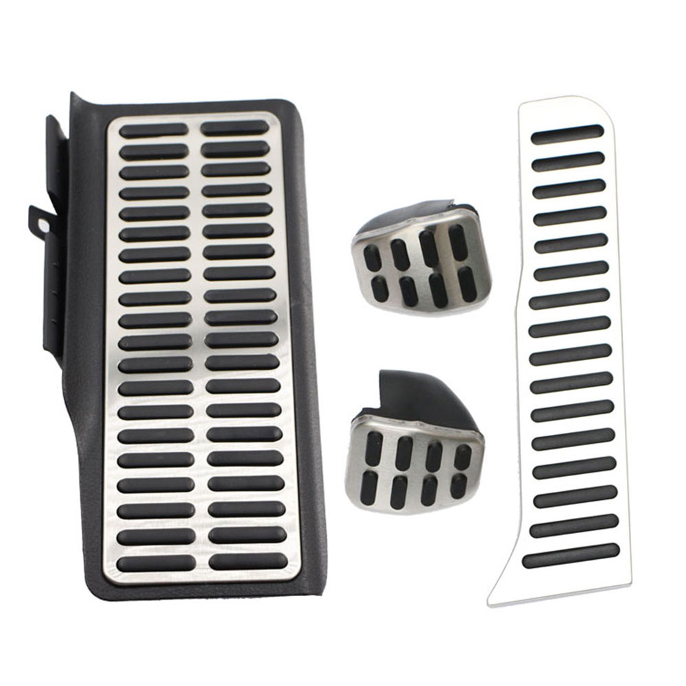 Pedales de reposapiés de coche para VW, Volkswagen, Beetle, Jetta, MK6, , almohadillas de freno de combustible deportivas, cubierta de Pedal de embrague, accesorios para automóviles: MT With Rest