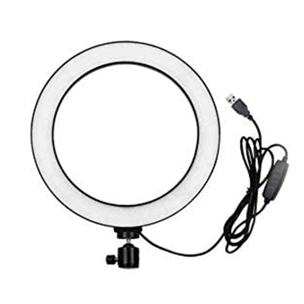 8 inch led dimbare ringlamp met statief, draadloze afstandsbediening voor mobiele telefoon, dimbare live beautylamp: Default Title