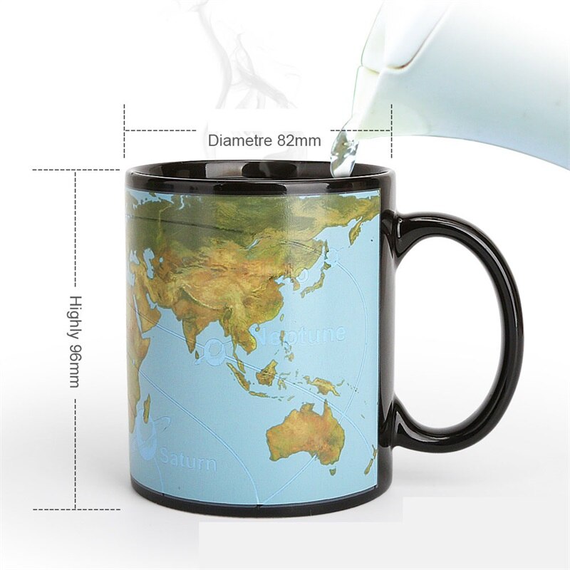 ZOOOBE Creatieve Kleur Veranderende Mok 300 ml Warmtegevoelige Keramische Drinkware Voor Thee Melk Koffie Mokken Kaart Cup
