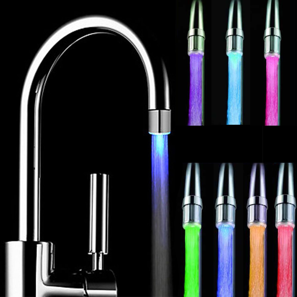 7 Color LED Shower Head Pressure Automatic Waterfall Shower Bathroom Shower Head LED Water Faucet лейка для душа chuveiro ducha