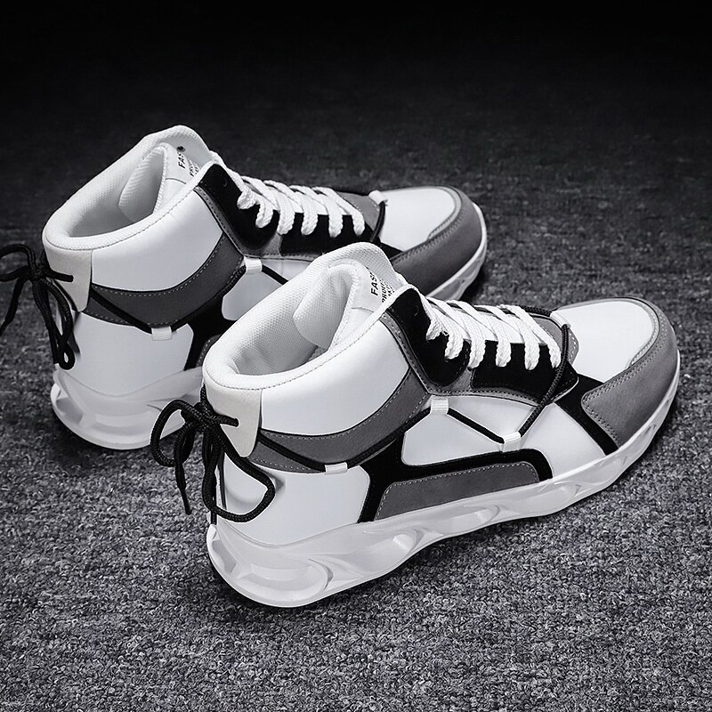 Män fritidsskor läder män skor sneakers bekväma promenadskor lätt gummi vattentät par sneakers