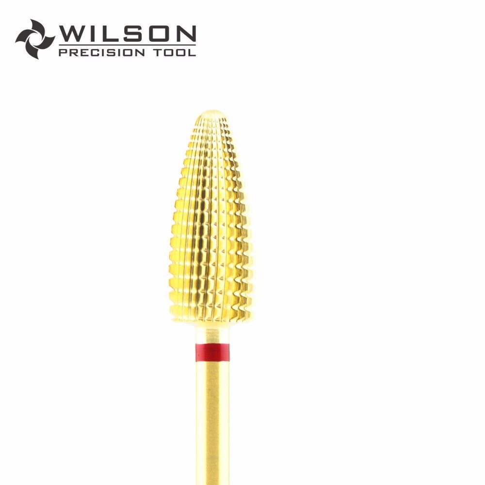 Typhoon Bits - Fine - Gold/Silver - WILSON Carbide Nail Drill Bit 1140491 1110491