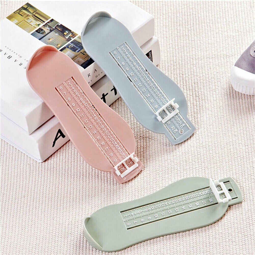 5 cores criança infantil pé medida calibre sapatos tamanho ferramenta régua de medição disponível abs bebê carro faixa ajustável 0-20cm tamanho