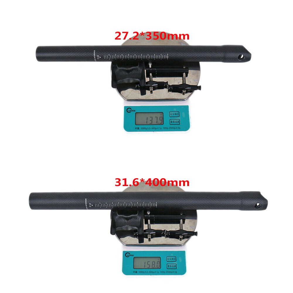 ELITA ONE-tija de sillín de carbono para bicicleta de montaña y carretera, 27,2, 30,8, 31,6mm, 3K, mate